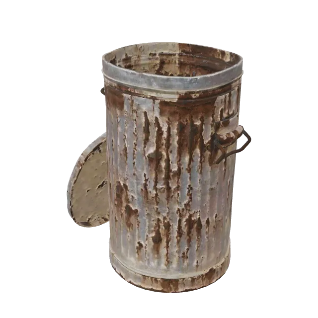 Trash Can Rusty