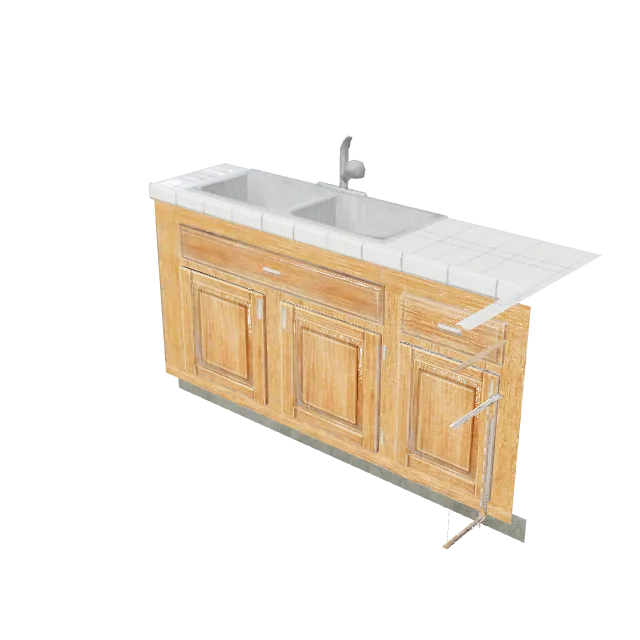 Flat Kitchen Sink